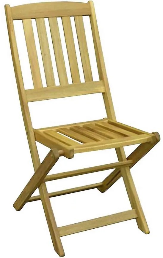 Záhradná stolička drevená skladacia