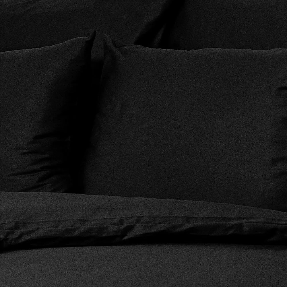 Kvalitex Saténové obliečky Luxury Collection čierna, 140 x 200 cm, 70 x 90 cm