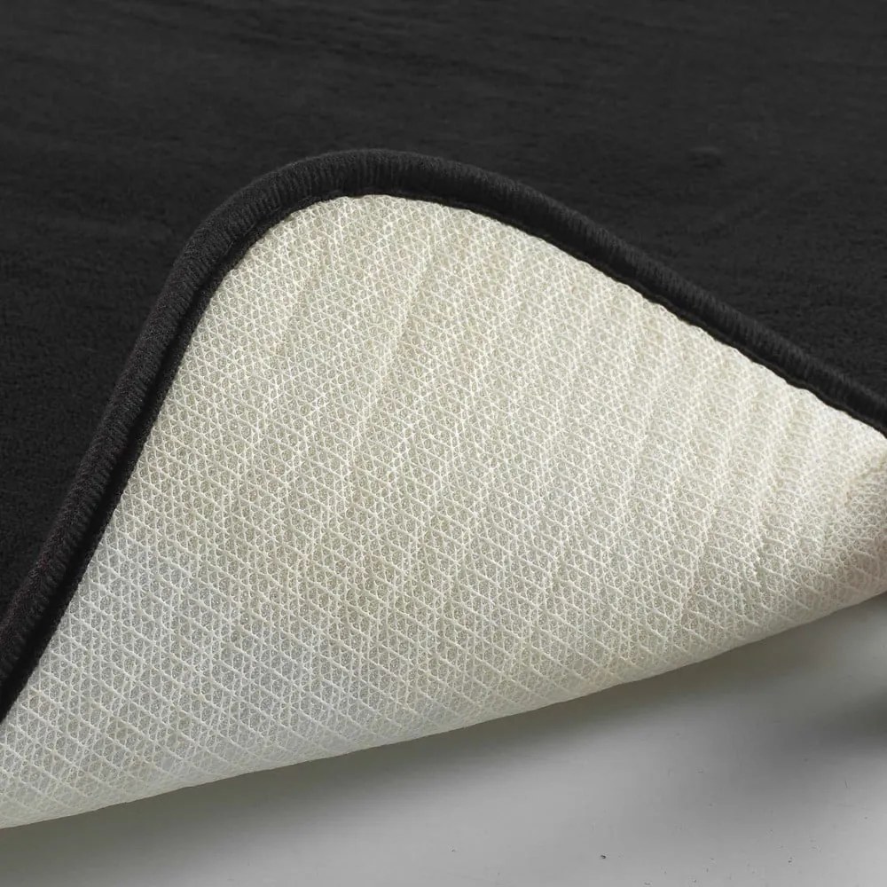 Čierna WC kúpeľňová predložka 45x45 cm Vitamine – douceur d'intérieur