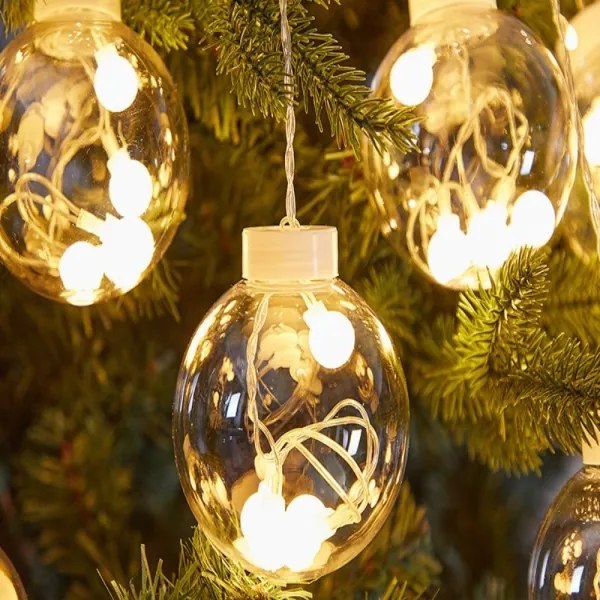 Vianočný svetelný záves 138 LED banky teplá biela