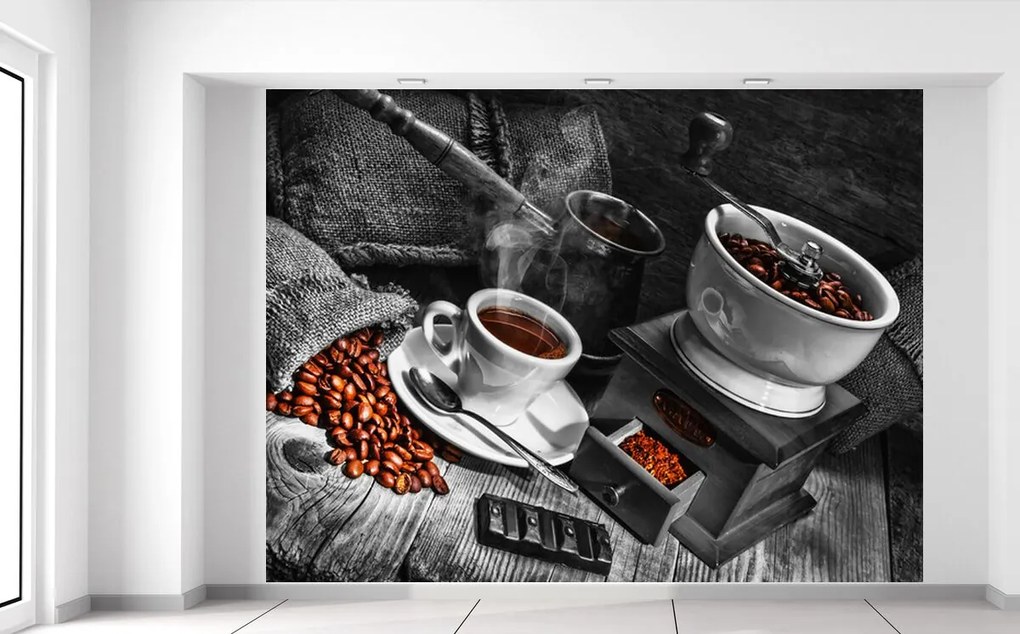 Gario Fototapeta Káva arabica Veľkosť: 200 x 135 cm, Materiál: Samolepiaca