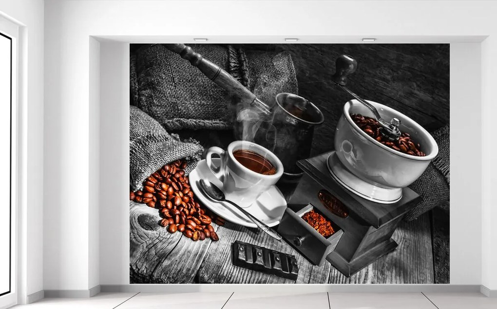 Gario Fototapeta Káva arabica Veľkosť: 200 x 135 cm, Materiál: Vliesová