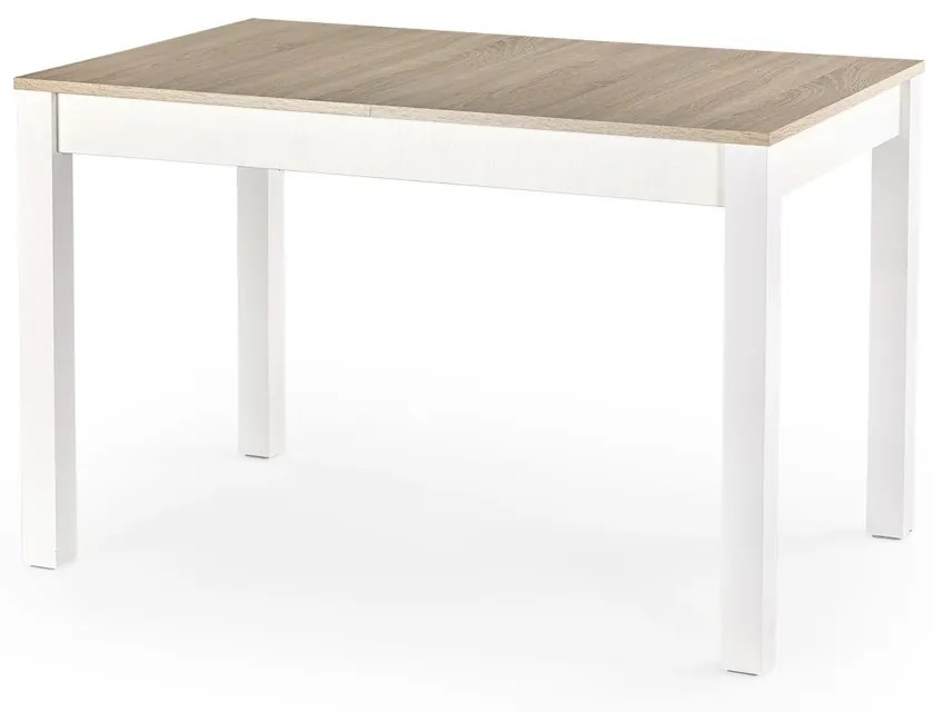 Jídelní rozkládací stůl Maurycy 118/158 cm dub sonoma/bílý