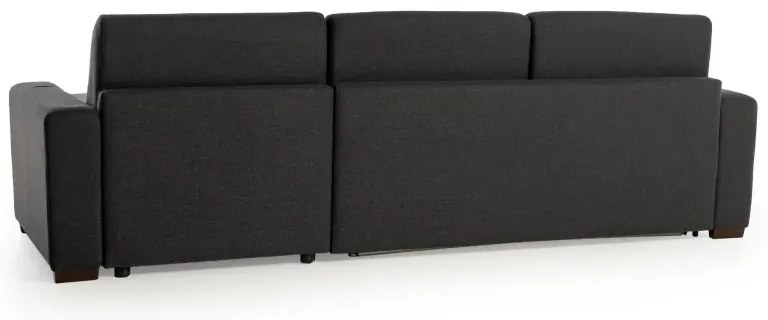 Rohová sedacia súprava ONE s rozkladom na každodenné spanie, pravá, 140, tm. šedá (jazz 22 graphite)