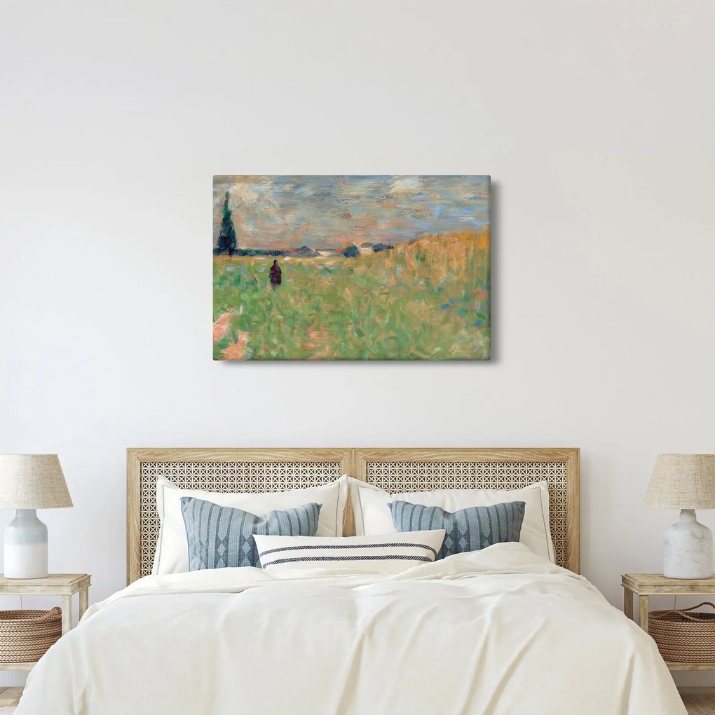 Obraz - Georges Seurat, A Summer Landscape, reprodukcia (90x60 cm)