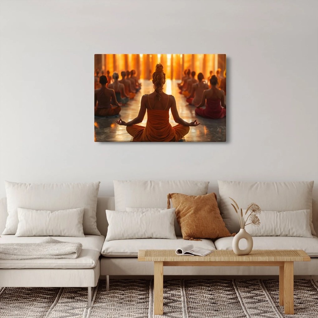 Obraz - Lekcia jogy (90x60 cm)