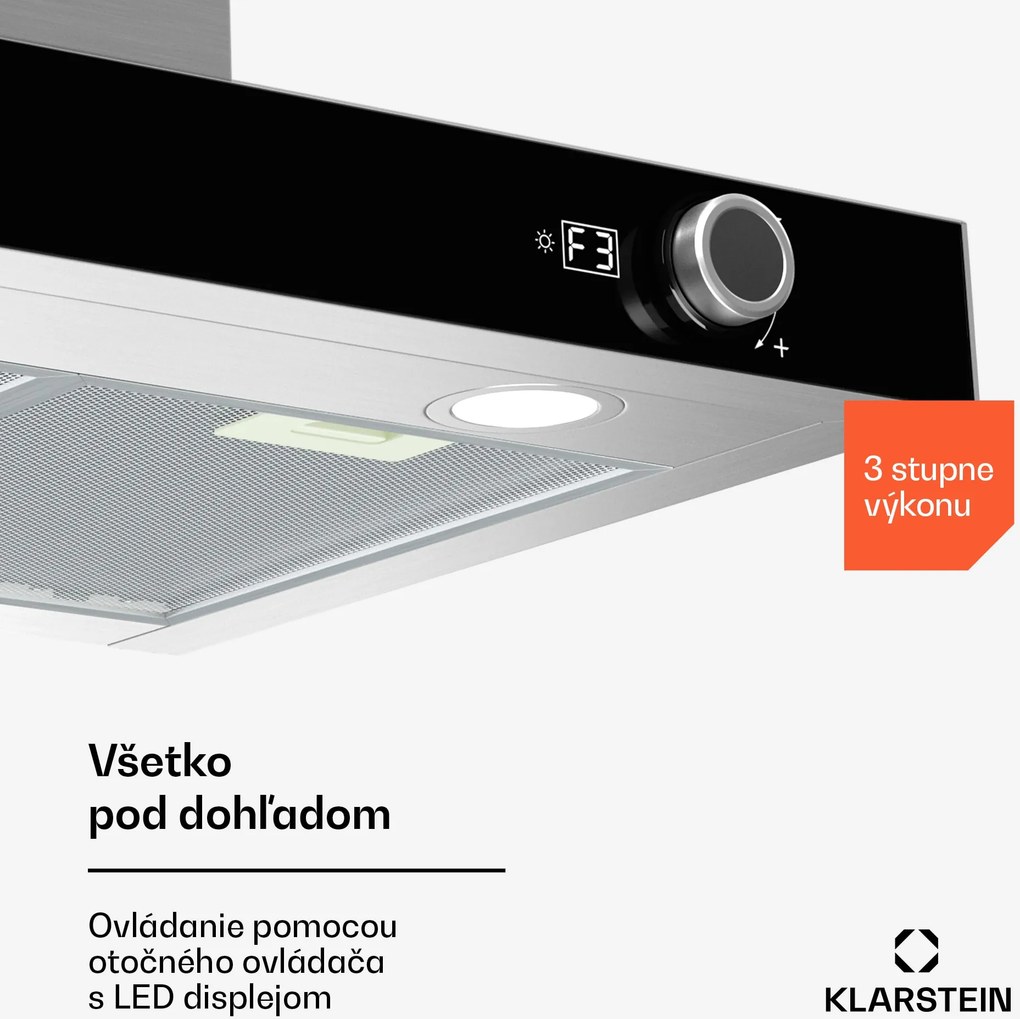 Klarstein AirNova odsávač pár | recirkulácia a odťah | energetická trieda A++ | 110 W | 614 m³/h