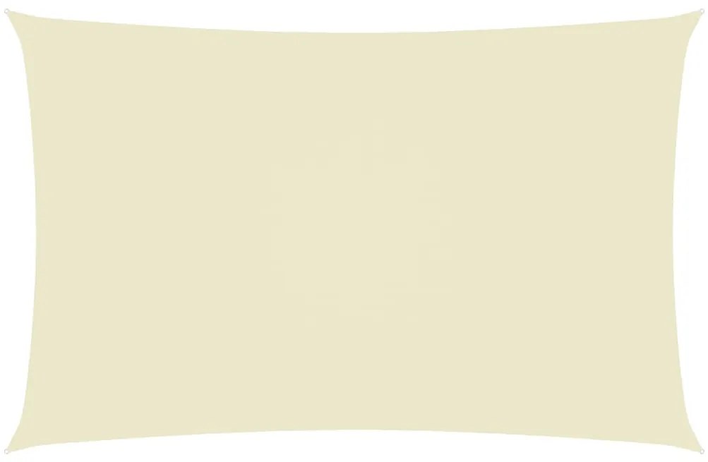 vidaXL Tieniaca plachta, oxford, obdĺžniková 3x6 m, krémová