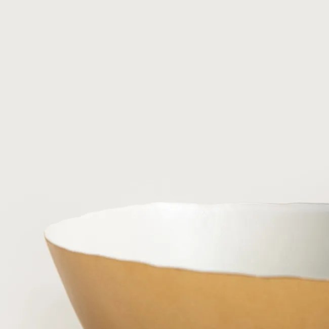 Miska VOLANTIS biela / zlatá 764592