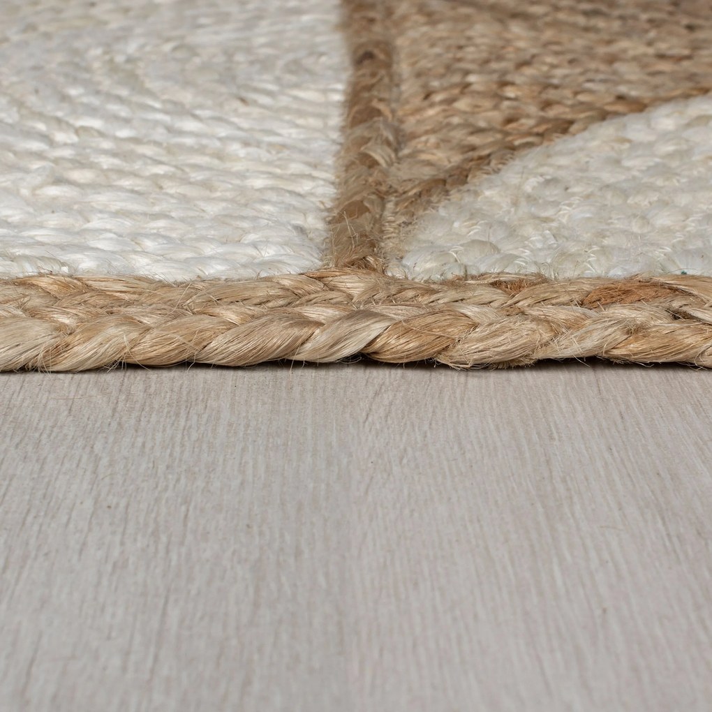 Kusový koberec Ella Jute Eclipse Natural/White, 200x290, béžová, chodba / predsieň, Flair Rugs