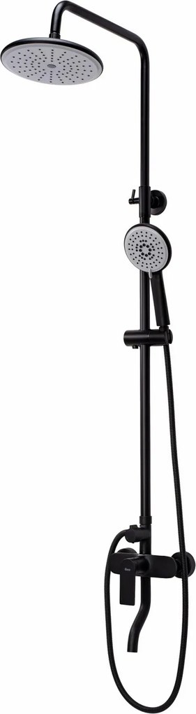 Sprchová súprava Rea VERSO s výtokom do vane - čierna