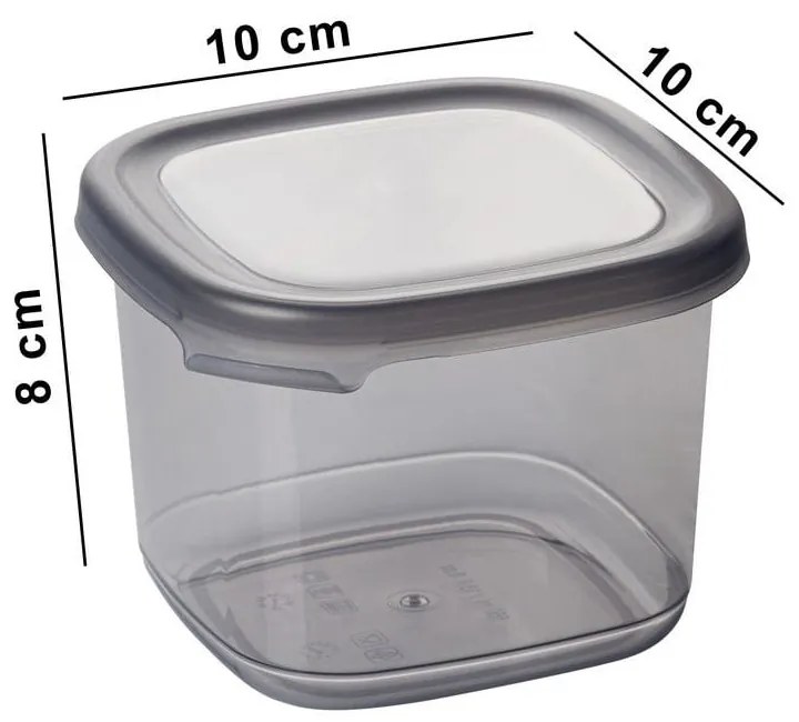 Plastové dózy v súprave 15 ks na potraviny Fresco – Hermia