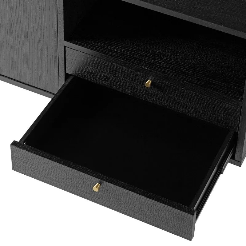 Komoda Alaia 150 cm čierna