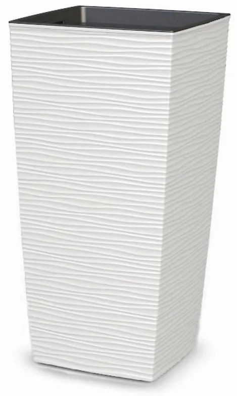 Kvetináč Aurora 35x35x67h Biely Aw03567