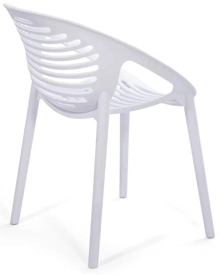 Súprava 4 bielych jedálenských stoličiek Jaanna a prírodného stola Marienlist - Bonami Essentials