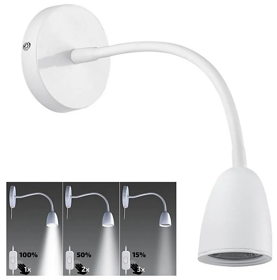 Brilagi - LED Stmievateľná flexibilní lampička LED/4W/230V biela WO54-W-OEM1