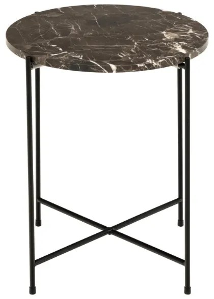 Odkládací stolek Avila II hnědý mramor