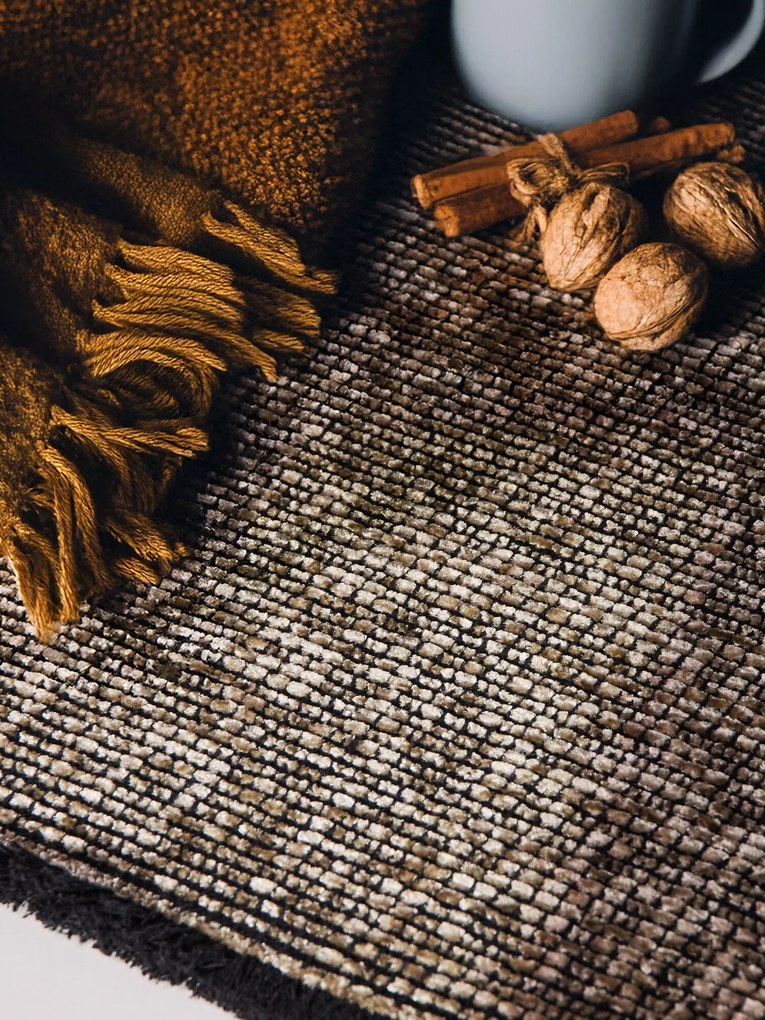 ELLE Decoration, Koberec behúň Brilliance Prisma 106312 Beige z kolekcie Elle, 80x250, hnedá, obývacia izba