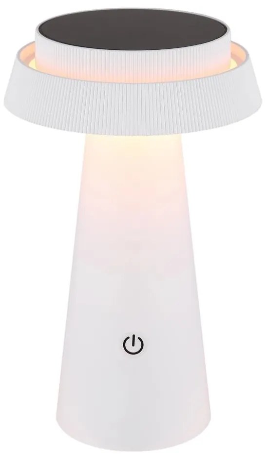 Globo 36624W - LED Stmievateľná solárna dotyková lampa LED/4W/3,7W IP54 biela