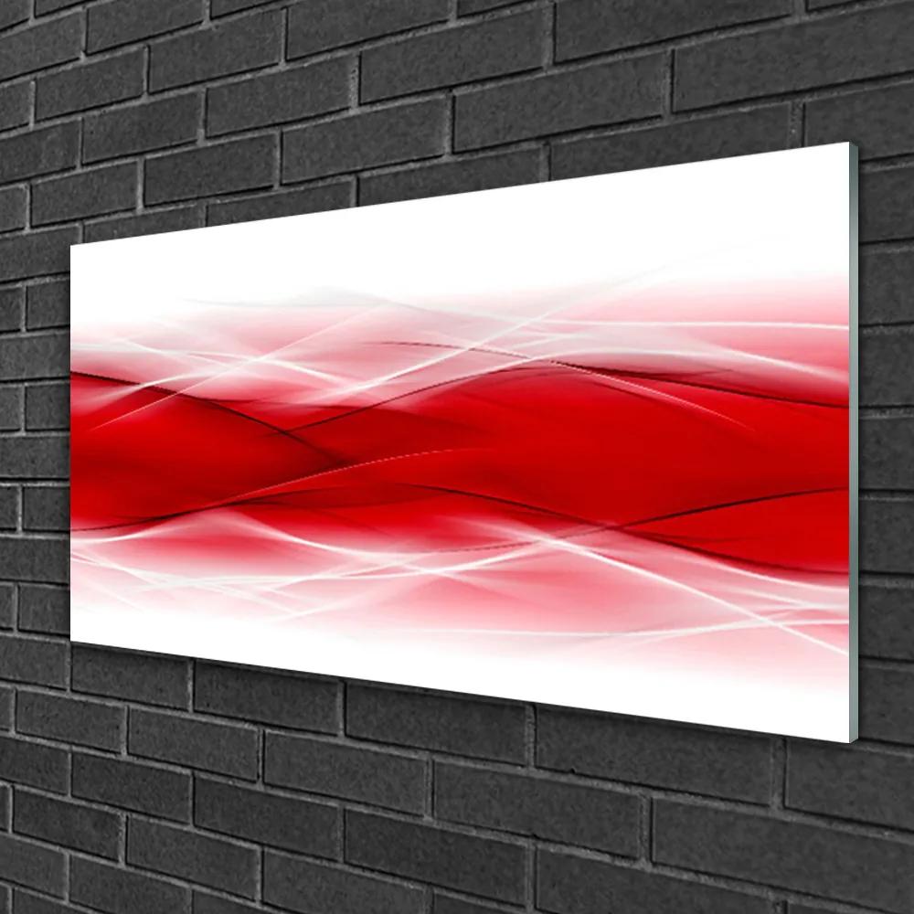 Skleneny obraz Abstrakcie vlna umenie 100x50 cm