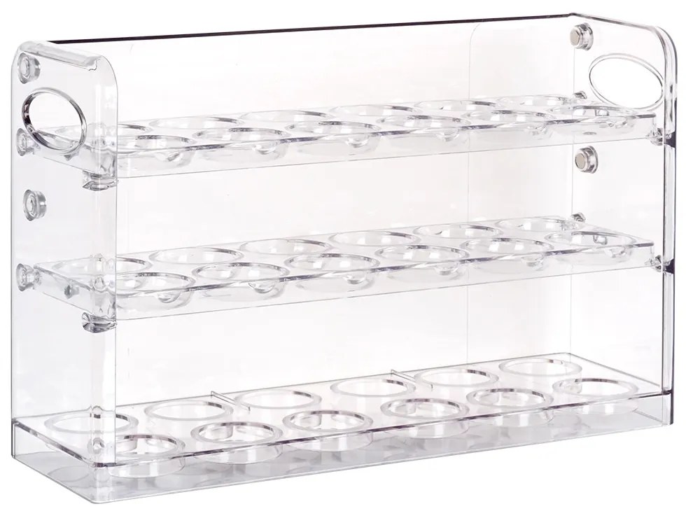 VILDE Box na vajíčka, do dverí chladničky, 3 poschodia, na 36 vajec - transparentný