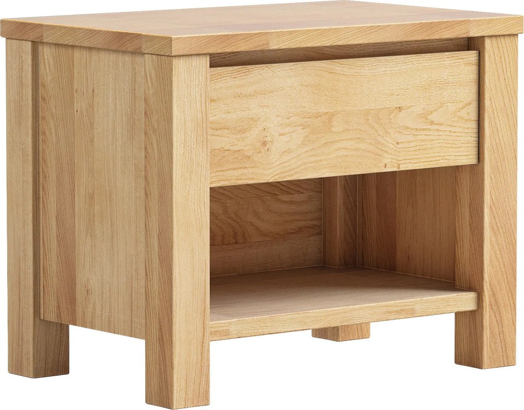 XXXLutz NOČNÝ STOLÍK, divoký dub, farba duba, 60/47/38 cm Linea Natura - Spálňové sety - 002768008806
