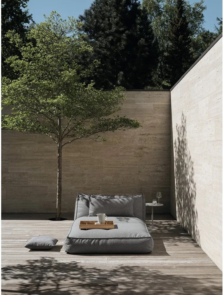 Hliníkový okrúhly záhradný odkladací stolík ø 40 cm Stay – Blomus