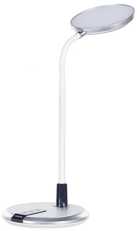 Stolná LED lampa strieborná/biela COLUMBA Beliani