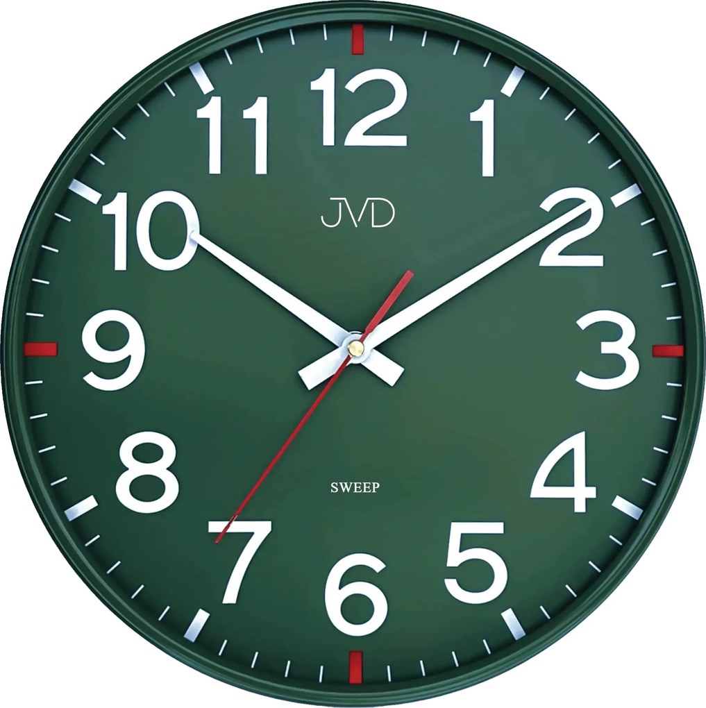 Nástenné hodiny JVD HX2508.3 s plynulým chodom, 30 cm