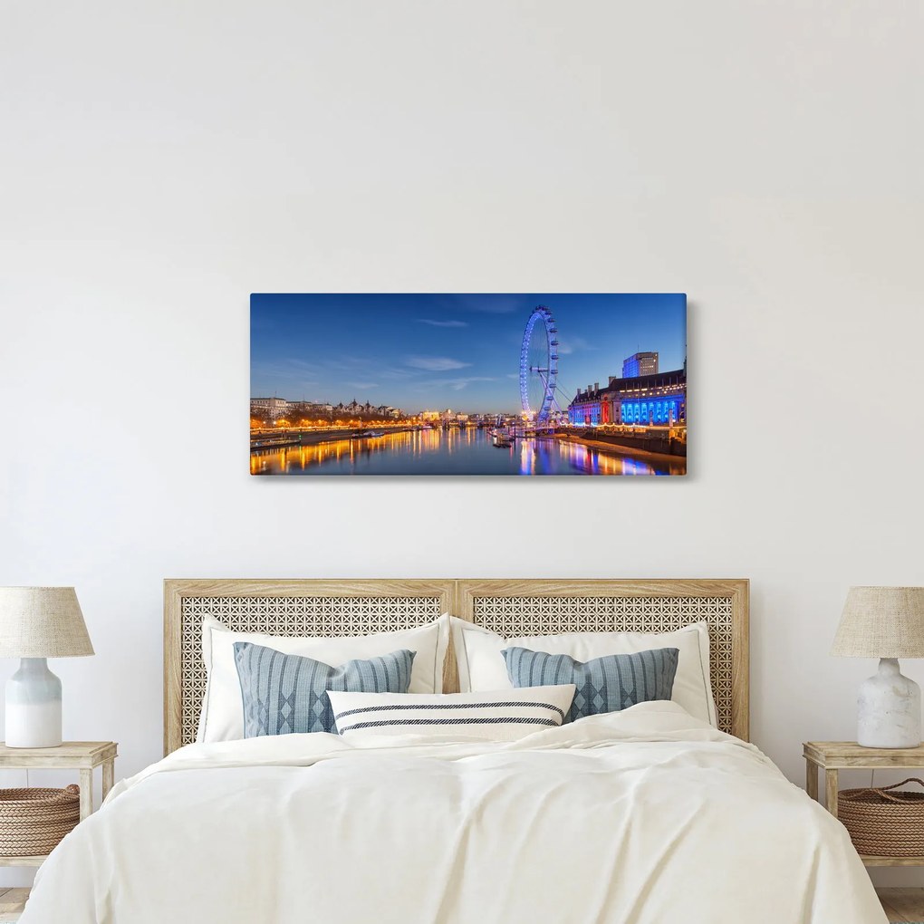 Obraz London Eye (120x50 cm)