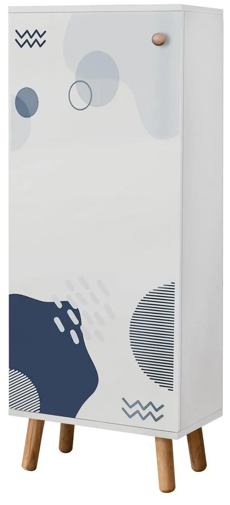 Predsieňová zostava Beside 47 (biela + tmavomodrá). Akcia -18%. Vlastná spoľahlivá doprava až k Vám domov. 1094022