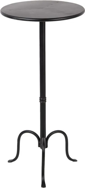 Side Table ? 38x78 Cm Black Metal - ? 38*78 cm
