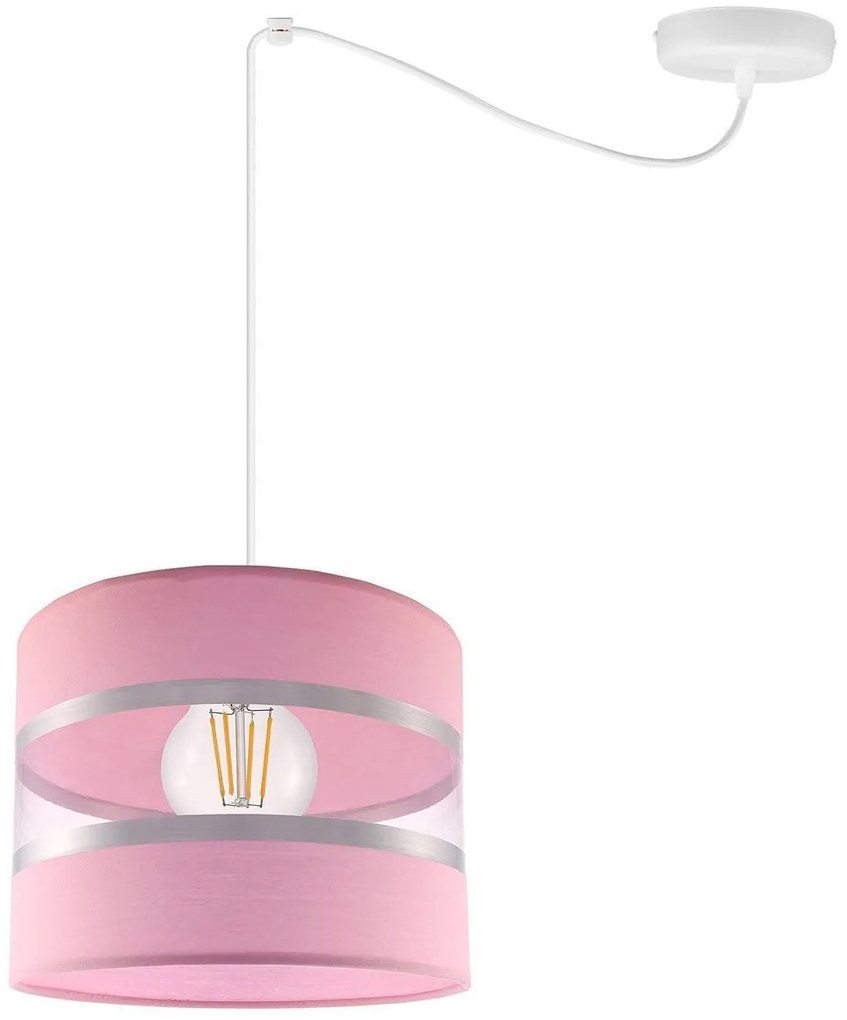 Závesné svietidlo Elegance Spider, 1x textilné tienidlo (výber z 8 farieb), w
