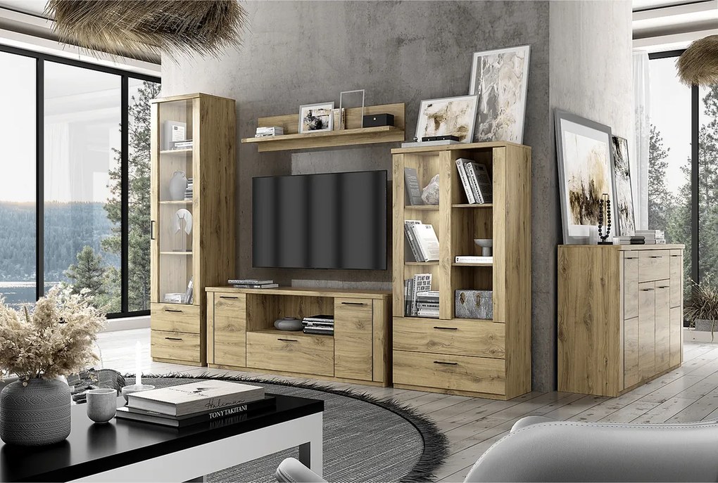 Polička DORSI 80, dub Navarra