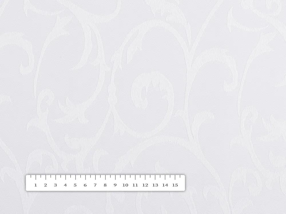 Biante Teflónový štvorcový obrus TF-055 Zámocký vzor - biely 110x110 cm