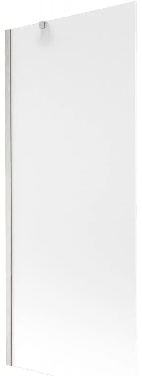 Mexen Next, 1-krídlová vaňová zástena 80 x 150 cm, 6mm sklo námraza, oceľová, 895-080-000-00-30-97
