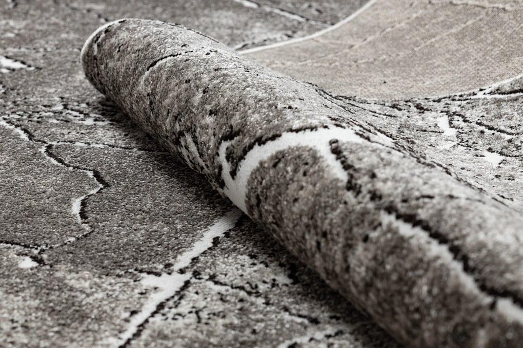 Moderný koberec MATEO 8036/944 Mramor, sivo - béžový