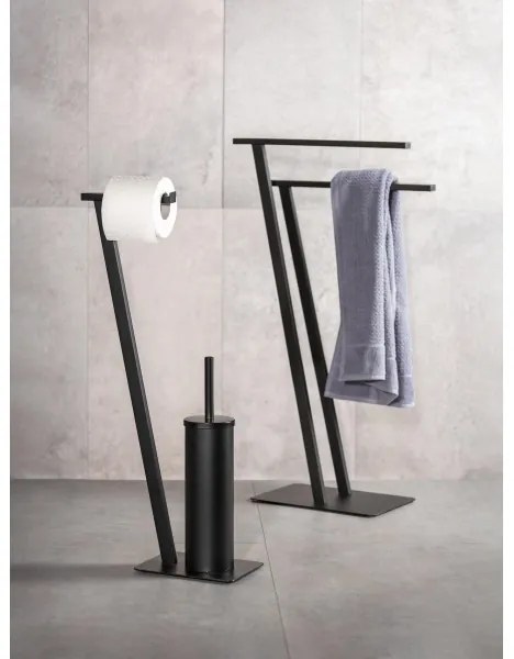 WENKO 24396100 - Stojan na uteráky LIRIO 20x40 cm čierny