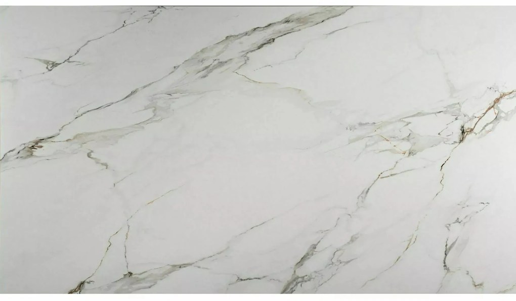 Rozkládací jídelní stůl Genesis 160/220 cm bílý mramor/dub přírodní