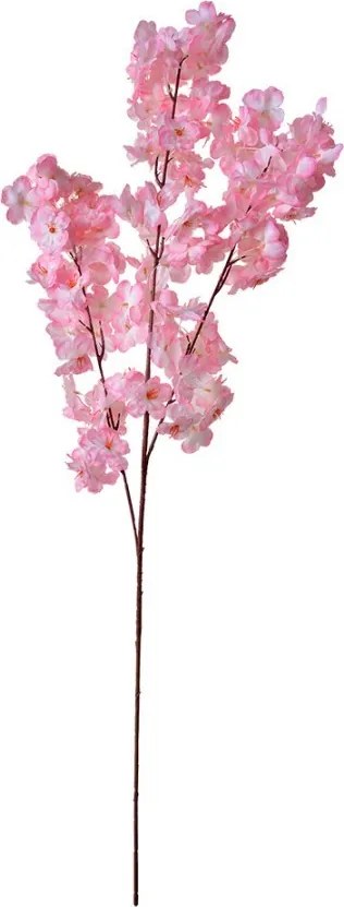 Dekorácia umelá kvetina s ružovými kvetmi - 20*10*106 cm