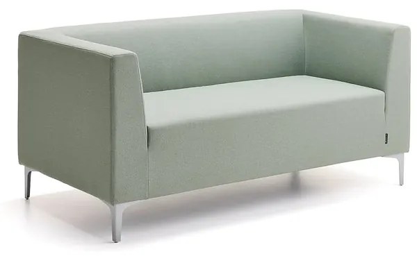 Pohovka CASUAL, 2-miestna, látka CURA, zelenošedá