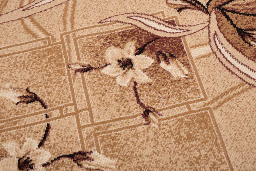 Kusový koberec ATLAS Lilly - tmavo béžový/hnedý