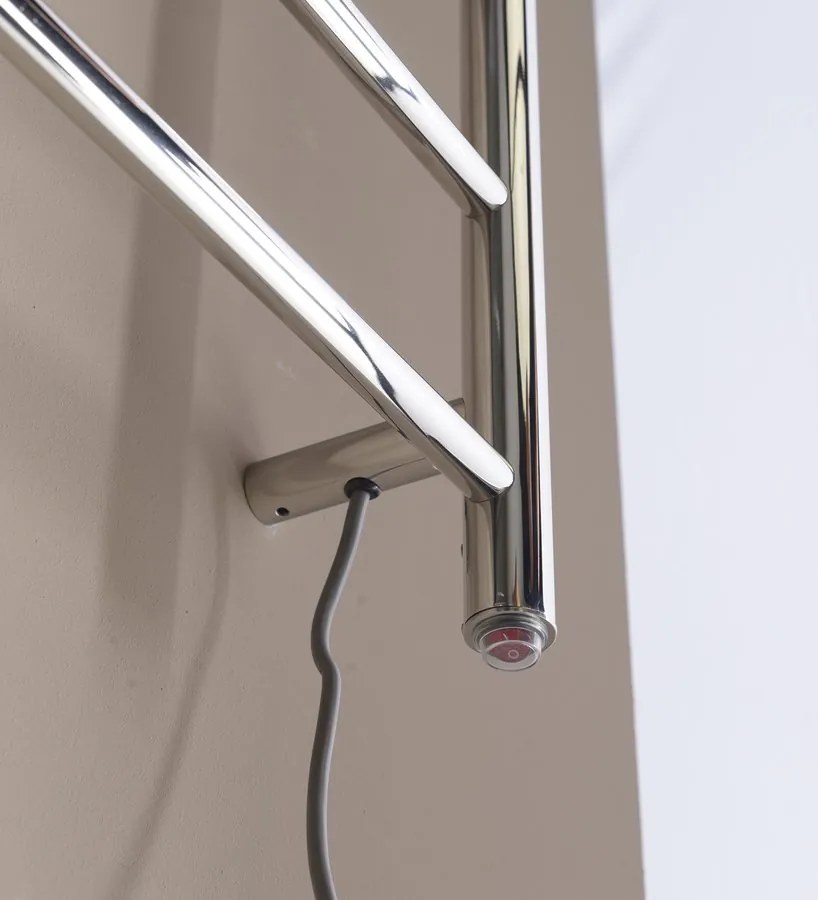 Sapho Sapho, REDONDO elektrický sušiak uterákov, guľatý, 500x900 mm, 75 W, leštená nerez, ER220V