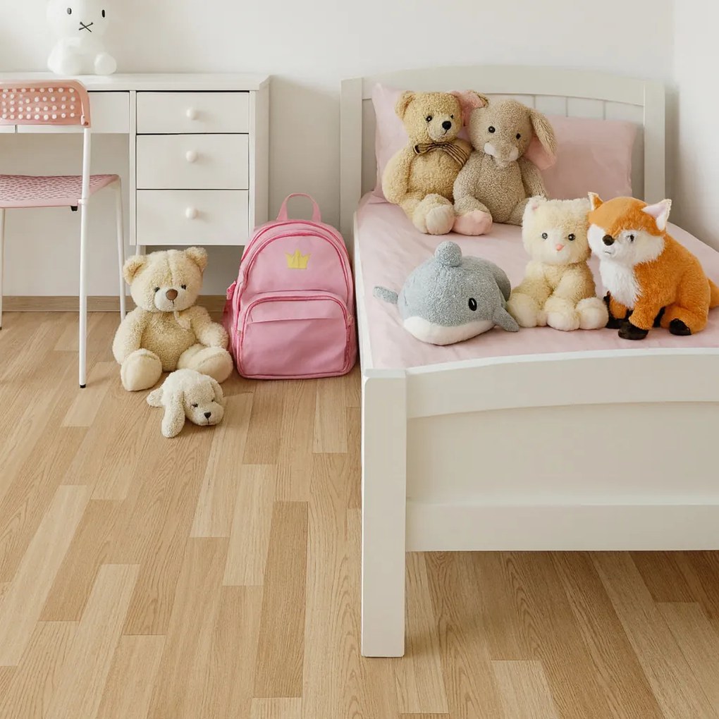 PVC podlaha - lino AladinTex Home 0046 Manitoba, na mieru, šíře 4m, hnedá, bez podkladu, detská izba, Gerflor