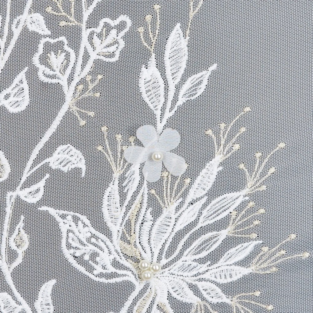 ZÁCLONA NA KRÚŽKOCH EVA MINGE JULIA 140X250 CM VZOROVANÁ