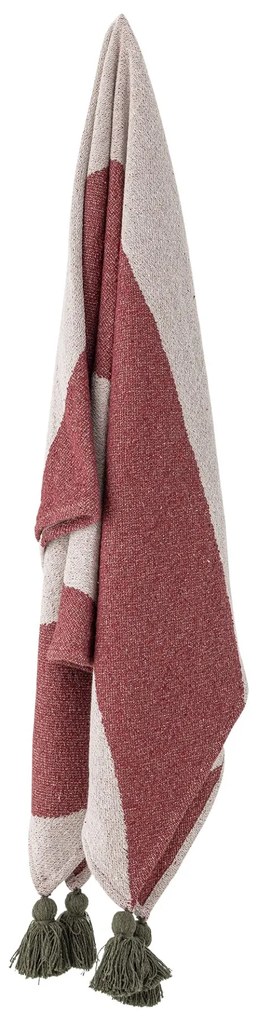 Bloomingville Prehoz z recyklovanej bavlny Jolly Red 160 x 130 cm