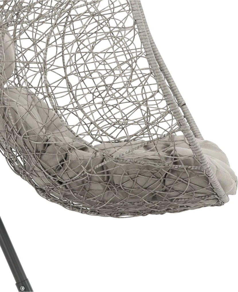 Závesné hojdacie kreslo Token tmavošedé