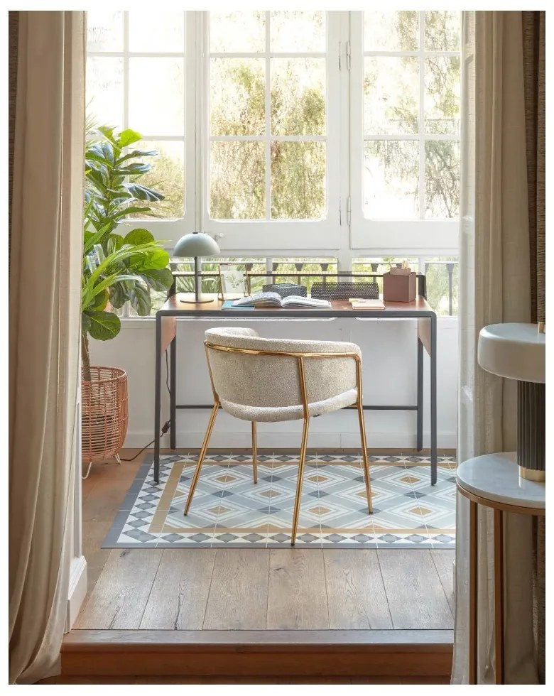 Zelená stolová lampa s kovovým tienidlom (výška 33 cm) Aleyla - Kave Home