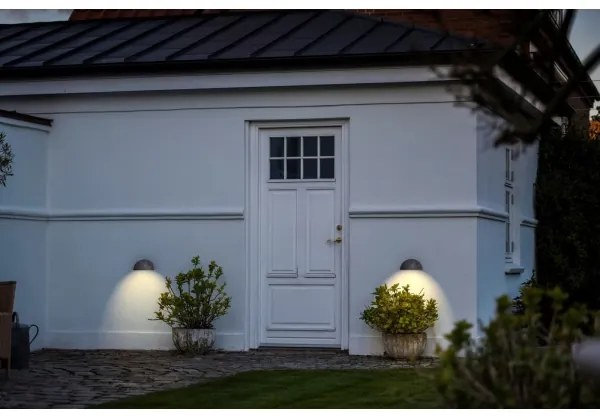 Nordlux - Vonkajšie nástenné svietidlo SCORPIUS 1xE27/60W/230V IP33 strieborné