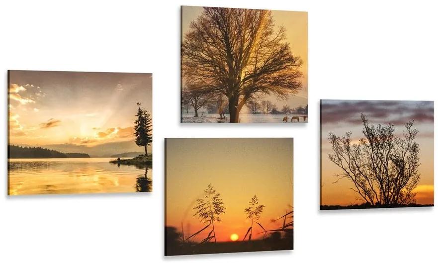 Set obrazov čarokrásna príroda - 4x 40x40